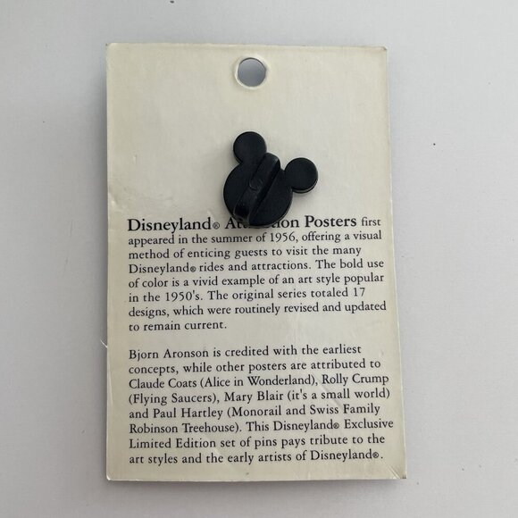 Disney 03 Disneyland Attraction Poster Series LE Pin TOMORROWLAND SPACE STATION - Picture 2 of 4